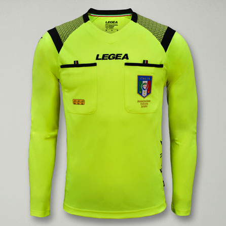 Maglia arbitro calcio manica lunga traspirante
