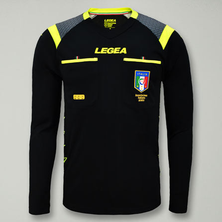 Maglia arbitro calcio manica lunga traspirante