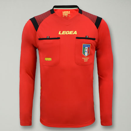Maglia arbitro calcio manica lunga traspirante