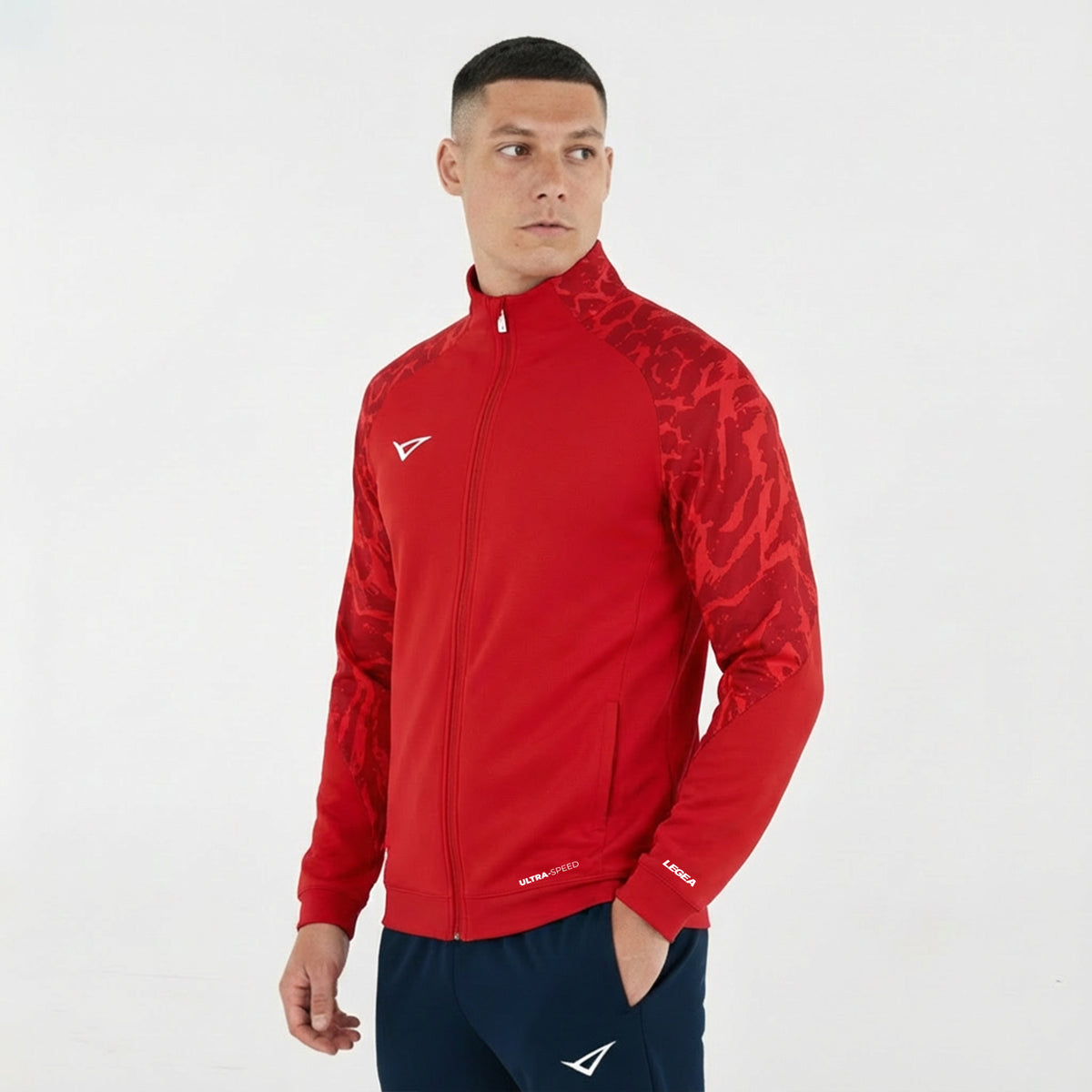 Giacca con zip intera Cardiff - Rosso - 2XS