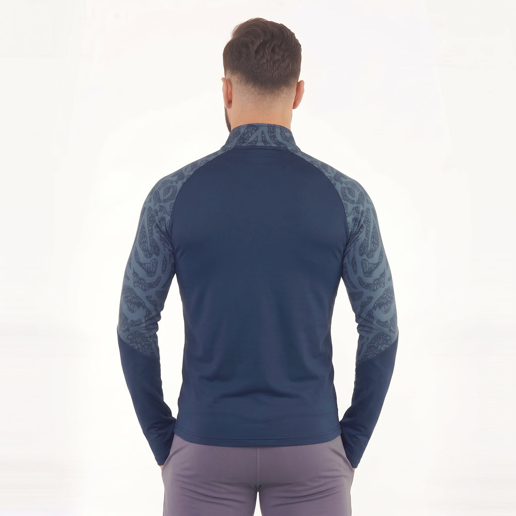 Giacca con mezza zip Bristol | Blu | S