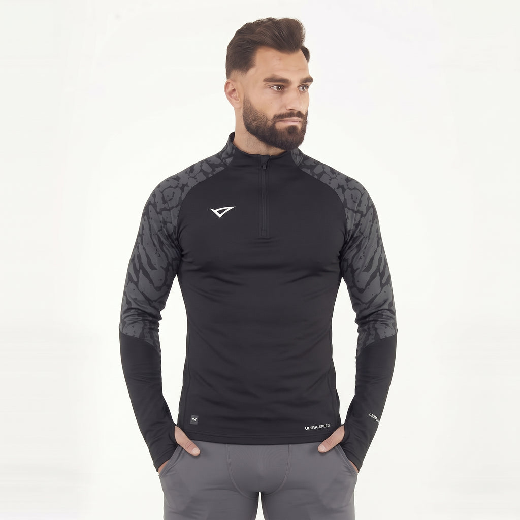 Giacca con mezza zip Bristol | Nero | S