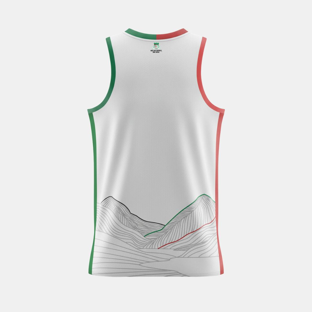 Camiseta Sin Mangas Baloncesto Saharaui - Blanco