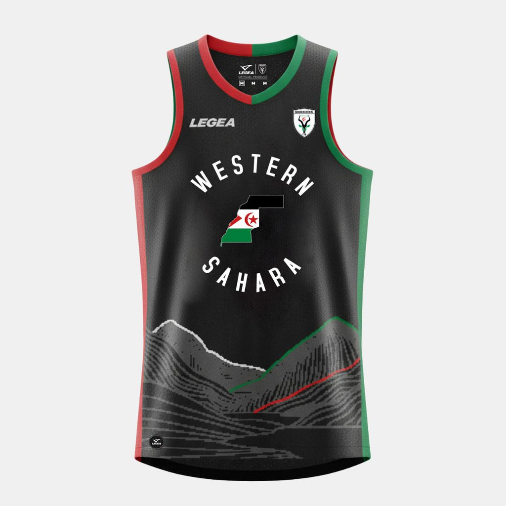 Camiseta Sin Mangas Baloncesto Saharaui - Negro