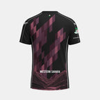 Camiseta Special Saharaui - negro y fucsia fluorescente