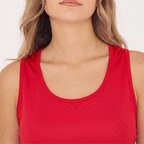 Camiseta sin mangas de poliéster con espalda cruzada Tanissa