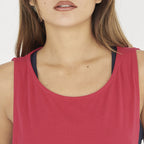 Canotta NISHER da running in cotone elasticizzato