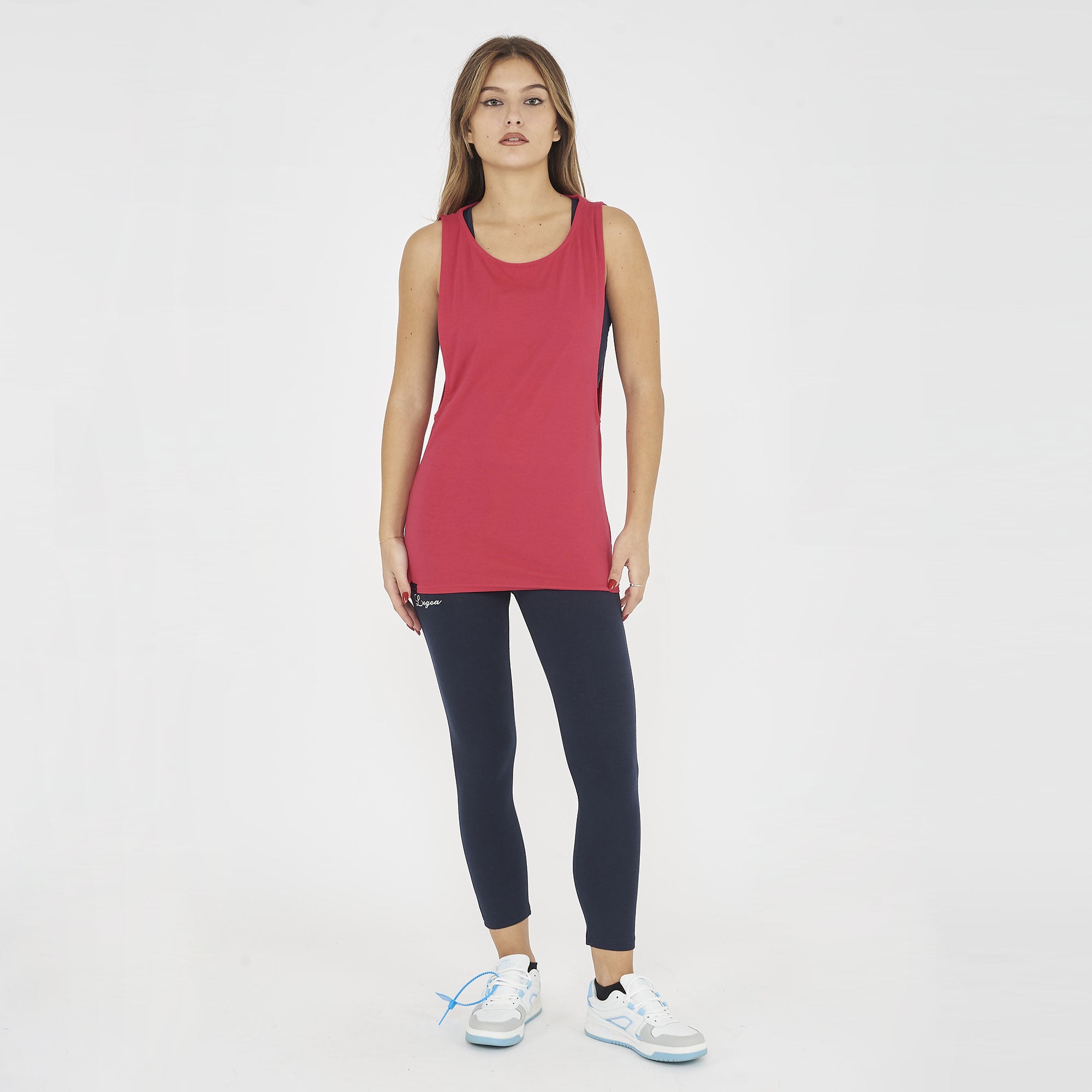 Canotta NISHER da running in cotone elasticizzato