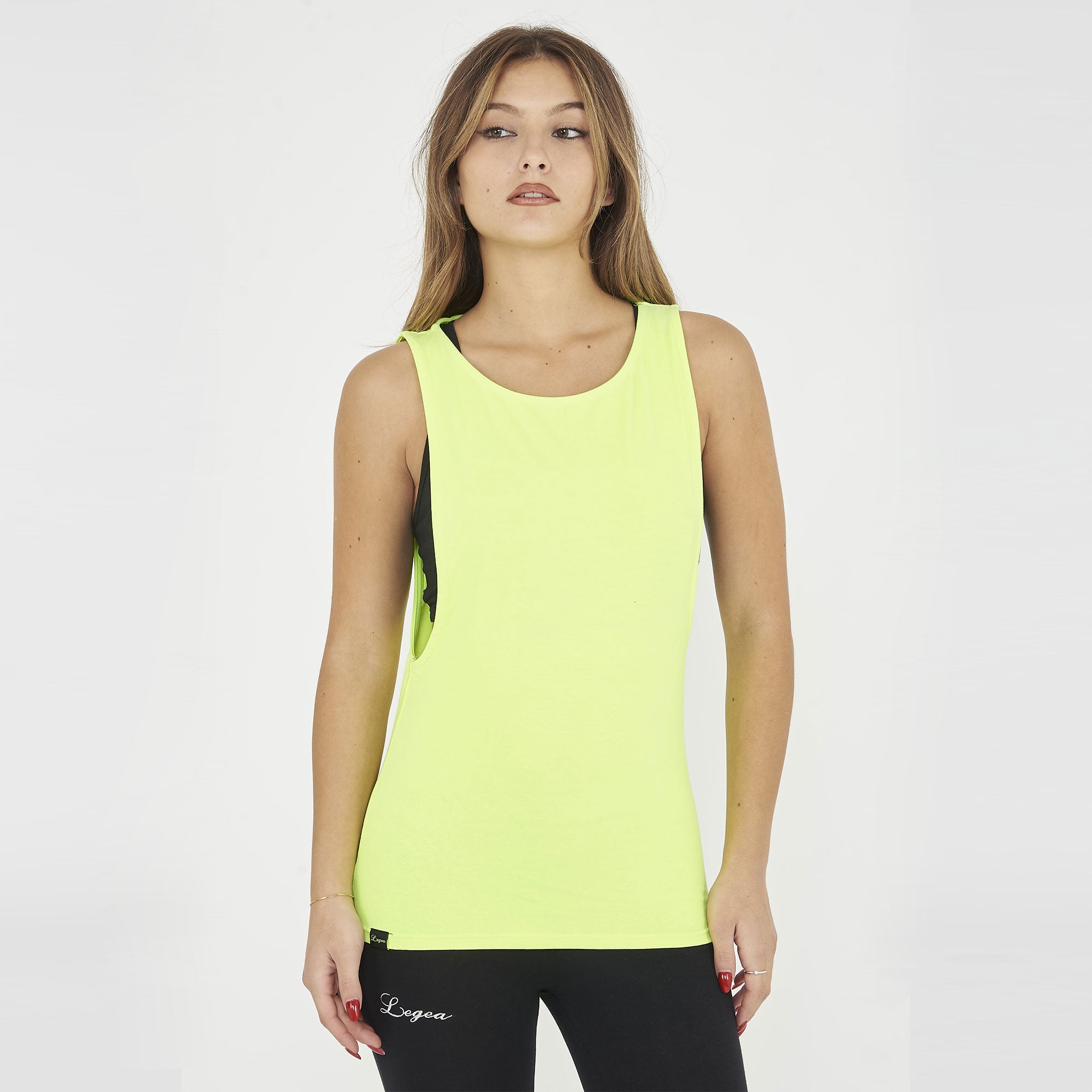 Canotta NISHER da running in cotone elasticizzato