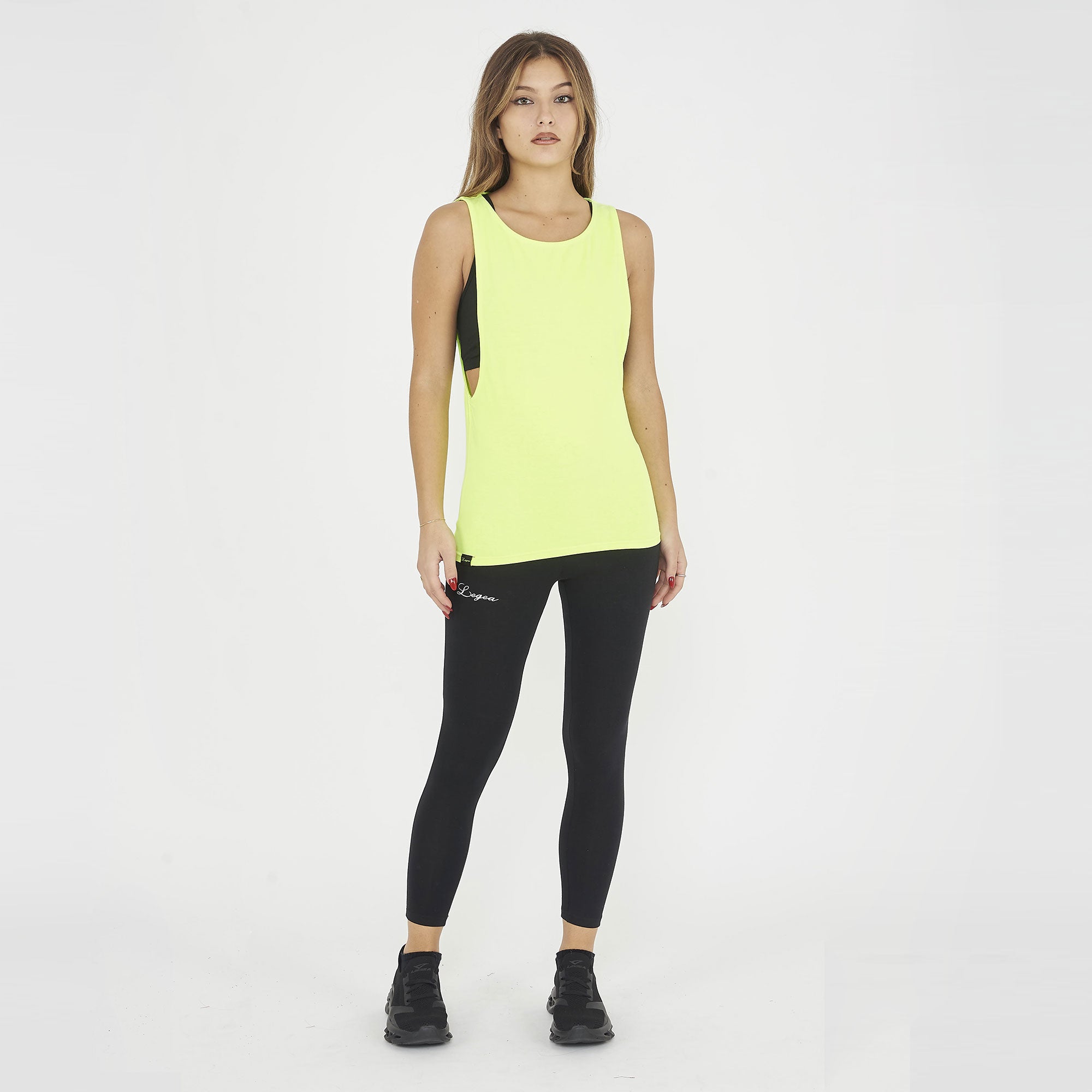 Canotta NISHER da running in cotone elasticizzato
