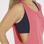 Canotta NISHER da running in cotone elasticizzato