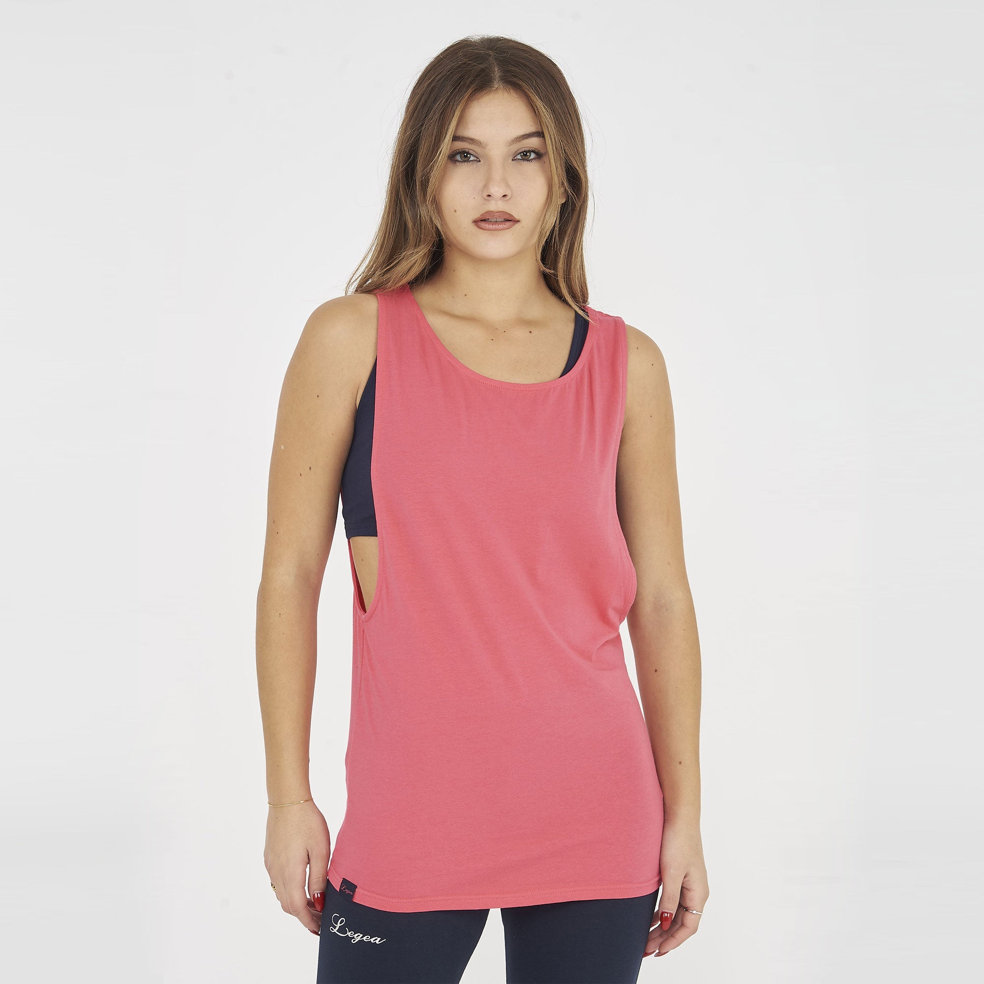 Canotta NISHER da running in cotone elasticizzato