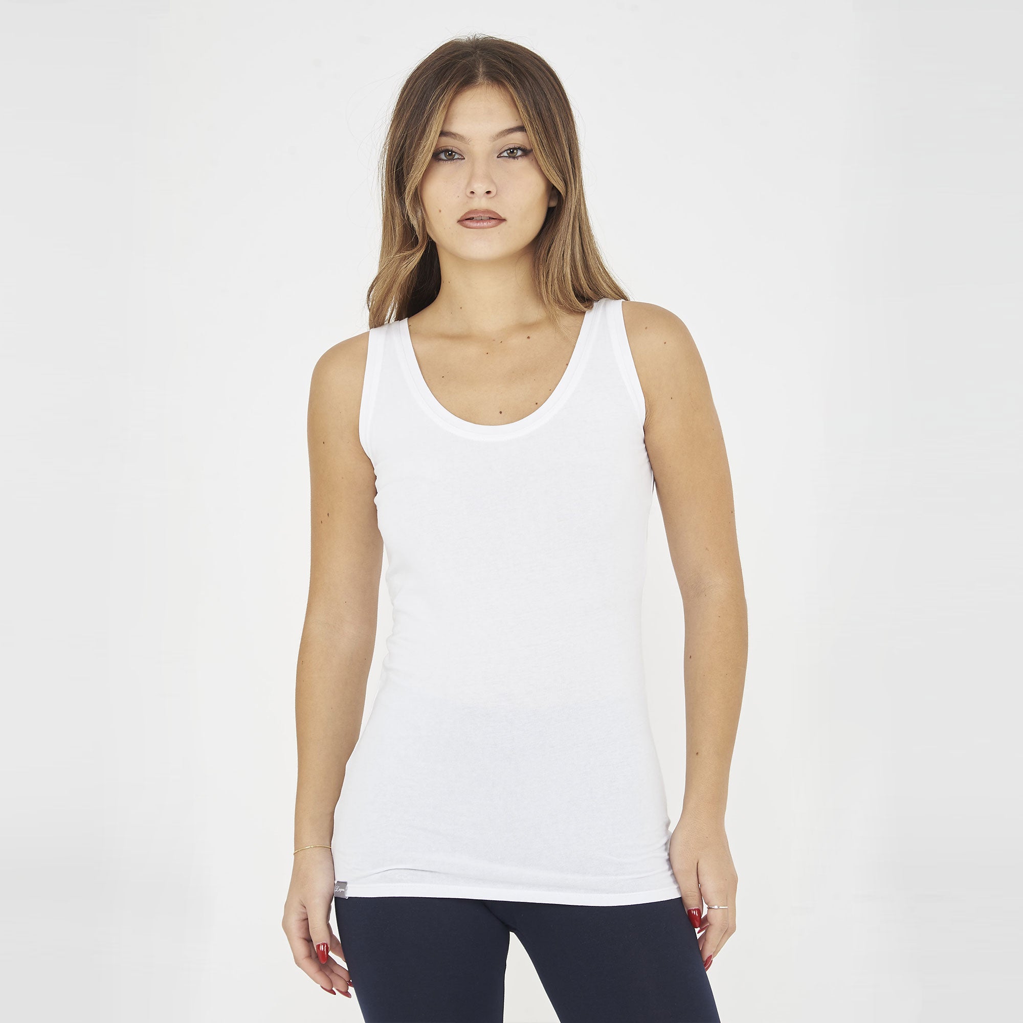 Canotta da training leggera in cotone elasticizzato