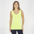 Canotta a spalle larghe in cotone Raita - Giallo Fluo - L