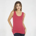 Canotta a spalle larghe in cotone Raita - Amarena -XS