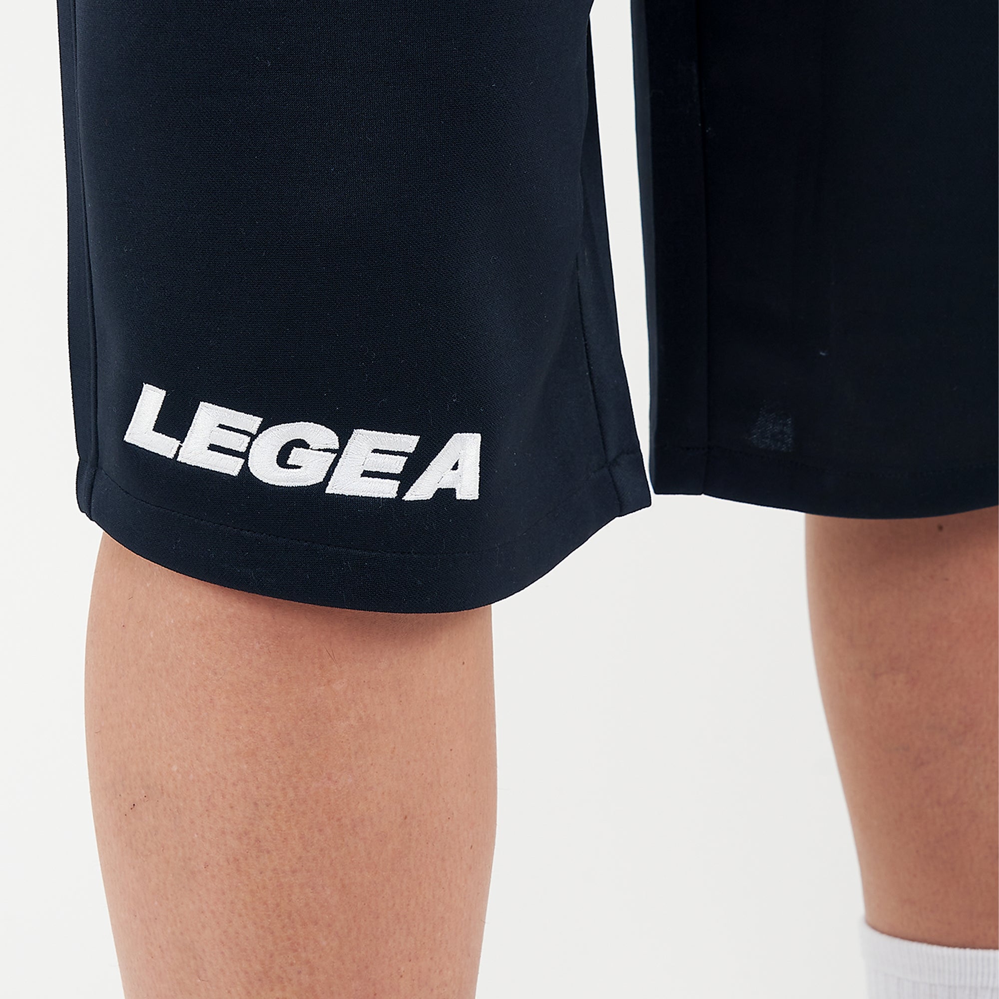 Bermuda outdoor en polyester avec poches fonctionnelles bleues