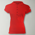 Women's short-sleeved polo shirt Sud Silver - Red - M