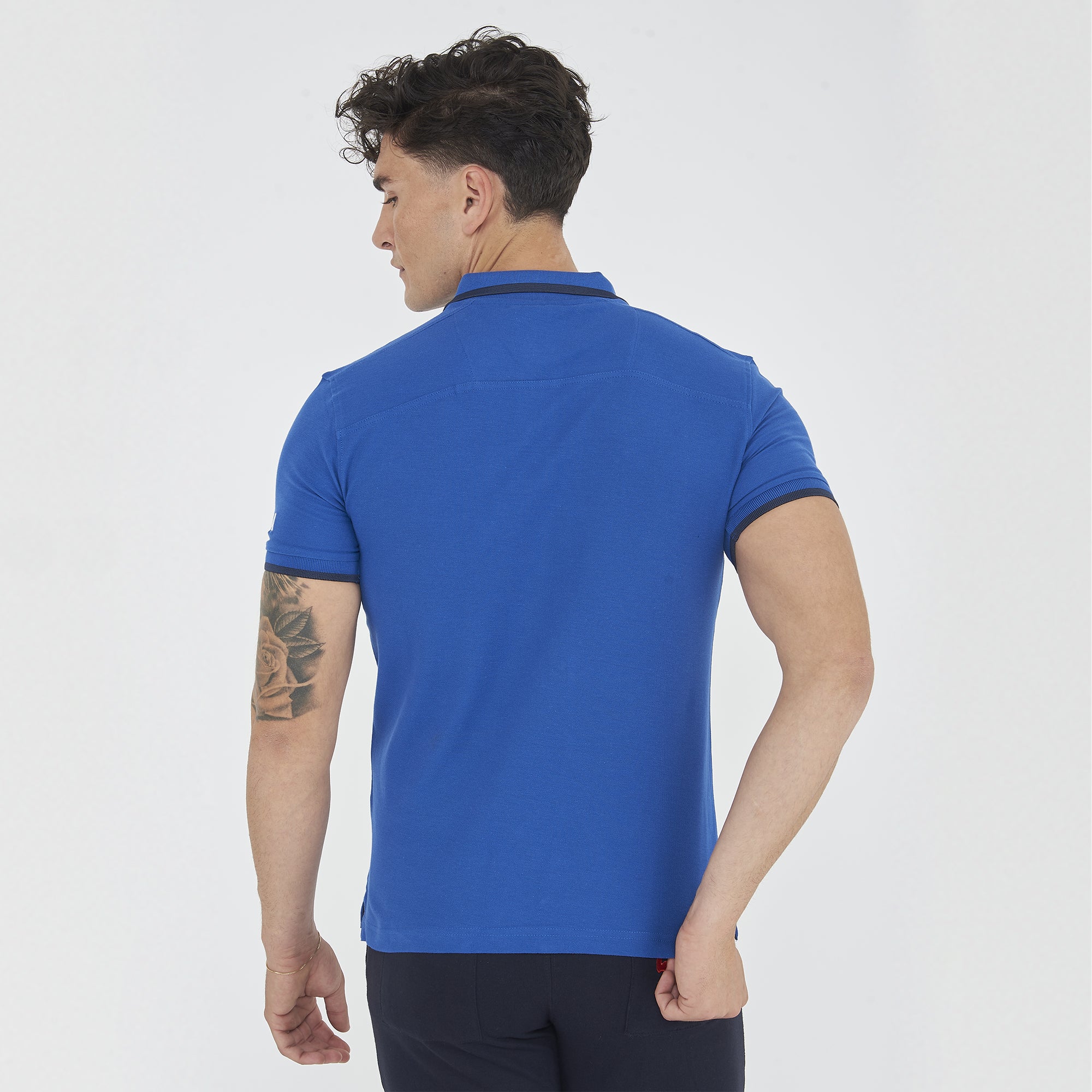 Polo da tennis manica corta in cotone