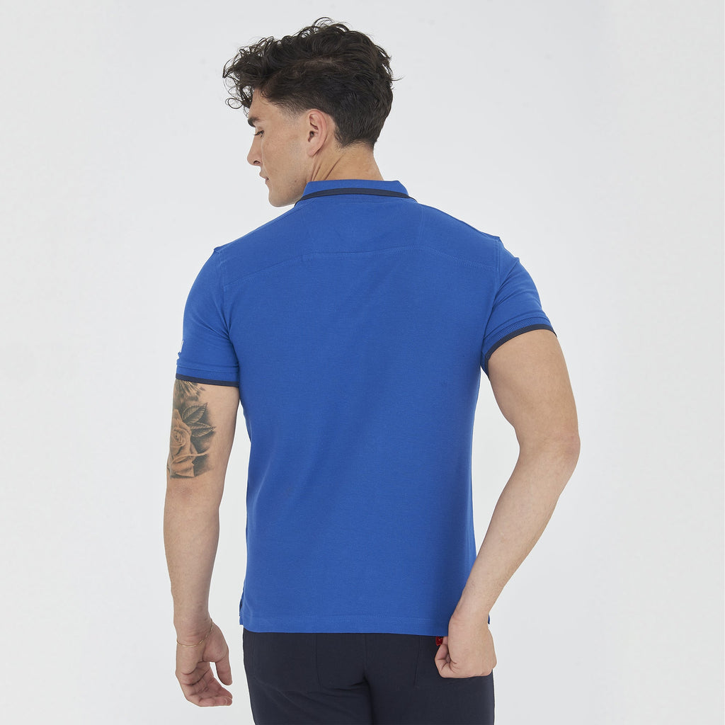 Polo da tennis manica corta in cotone
