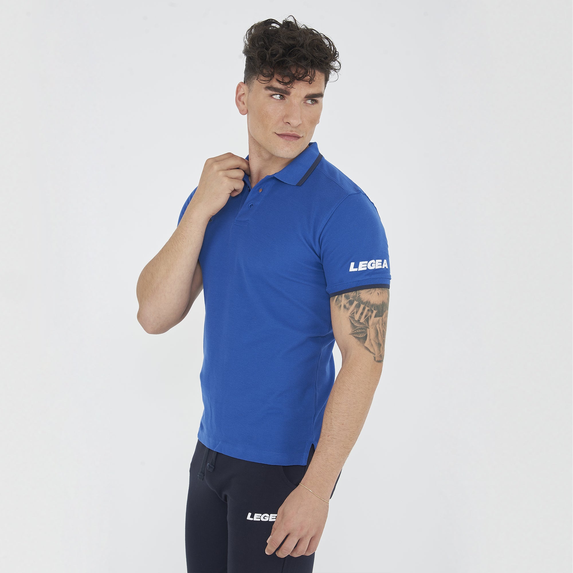 Polo da tennis manica corta in cotone