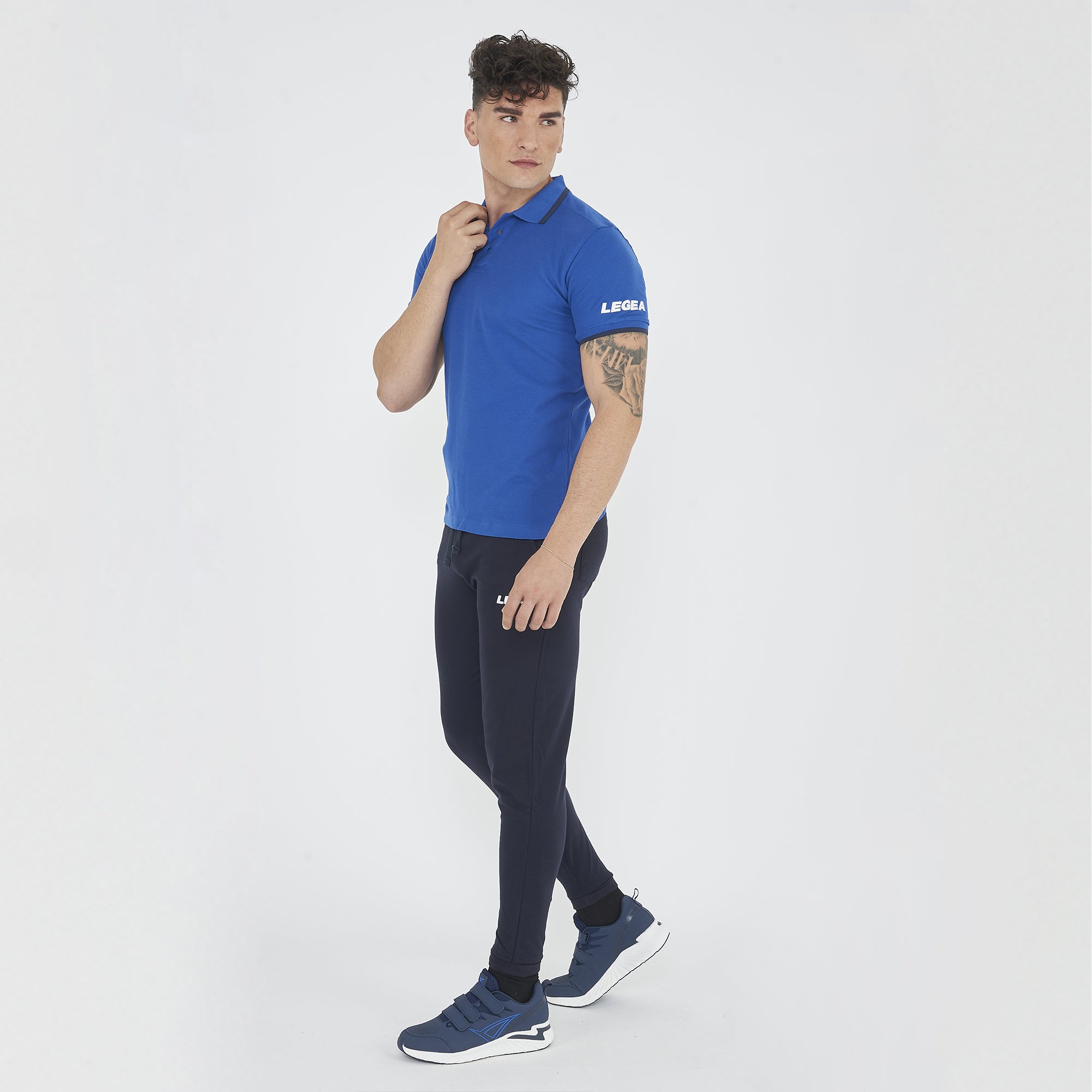 Polo da tennis manica corta in cotone