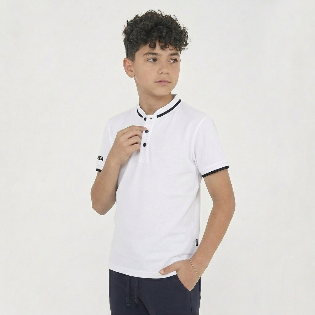 Polo a maniche corte in cotone Dacca - taglie piccole