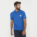 Polo en coton bleu clair - Fitav