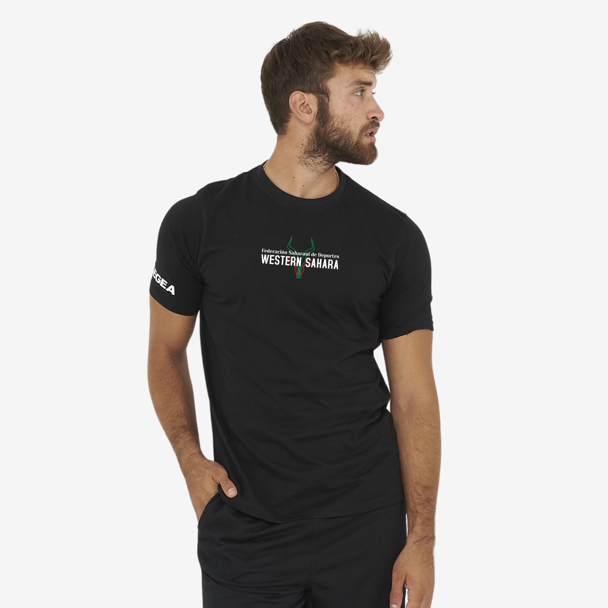 Camiseta Fan Designer - Federación Saharaui - negra