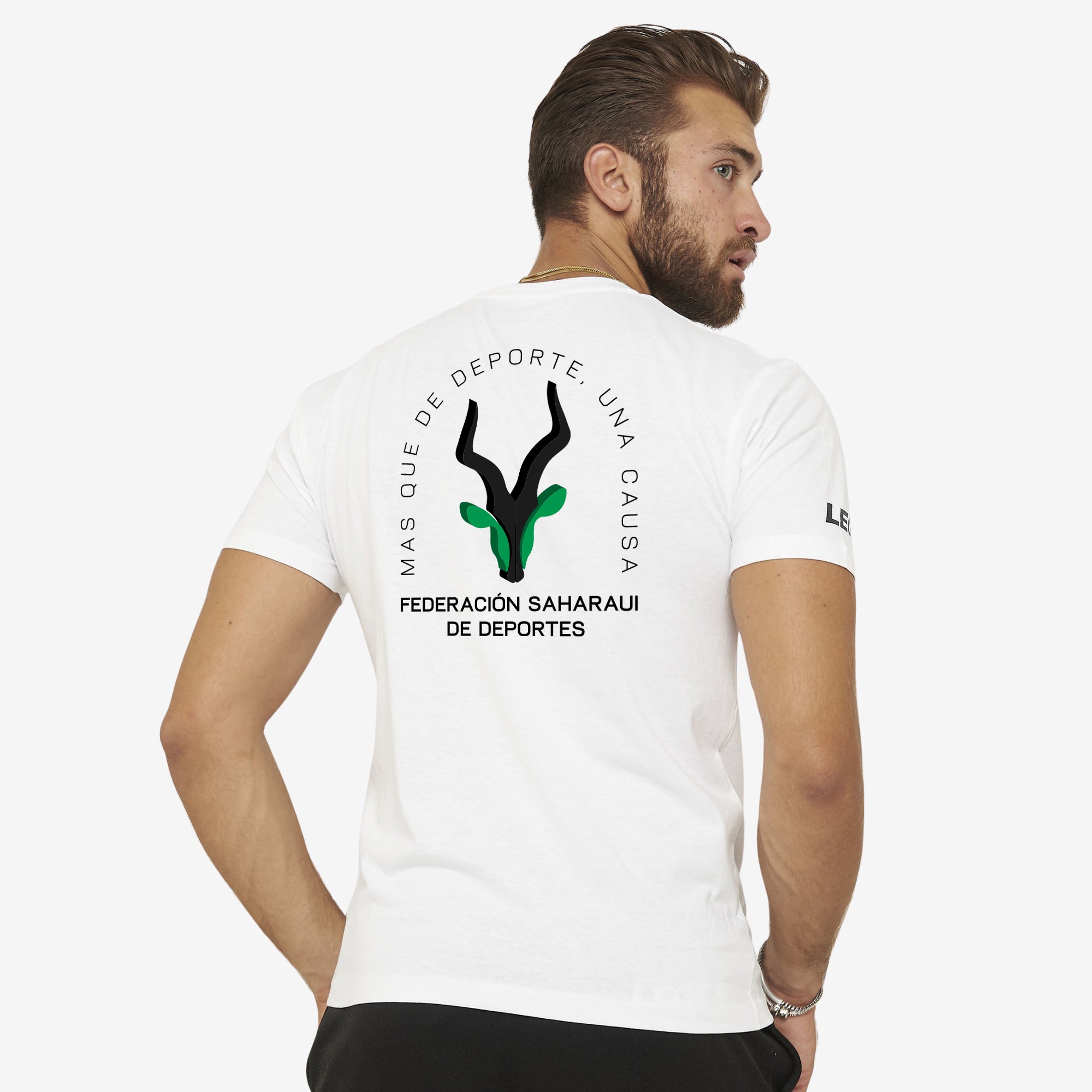 Camiseta Fan Initial - Federación Saharaui - blanco