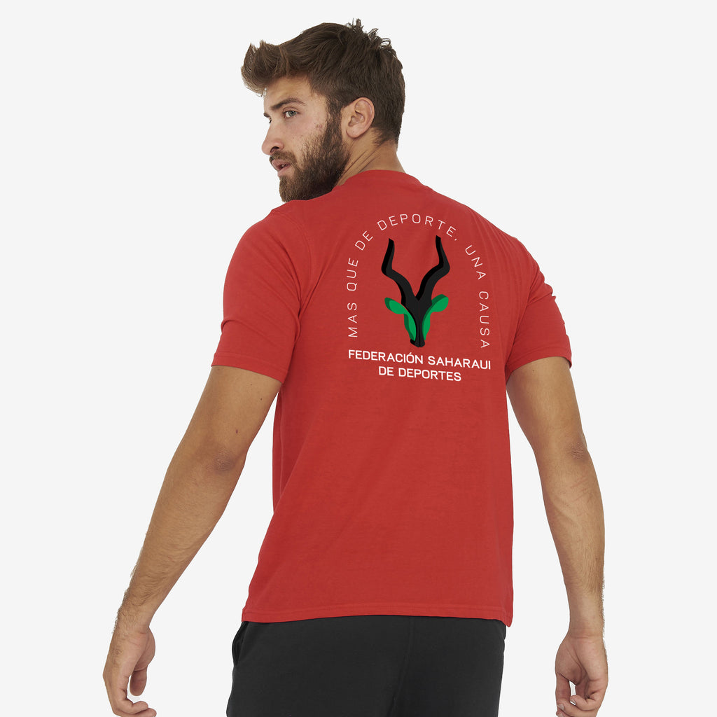 Camiseta Fan Initial - Federación Saharaui - rojo