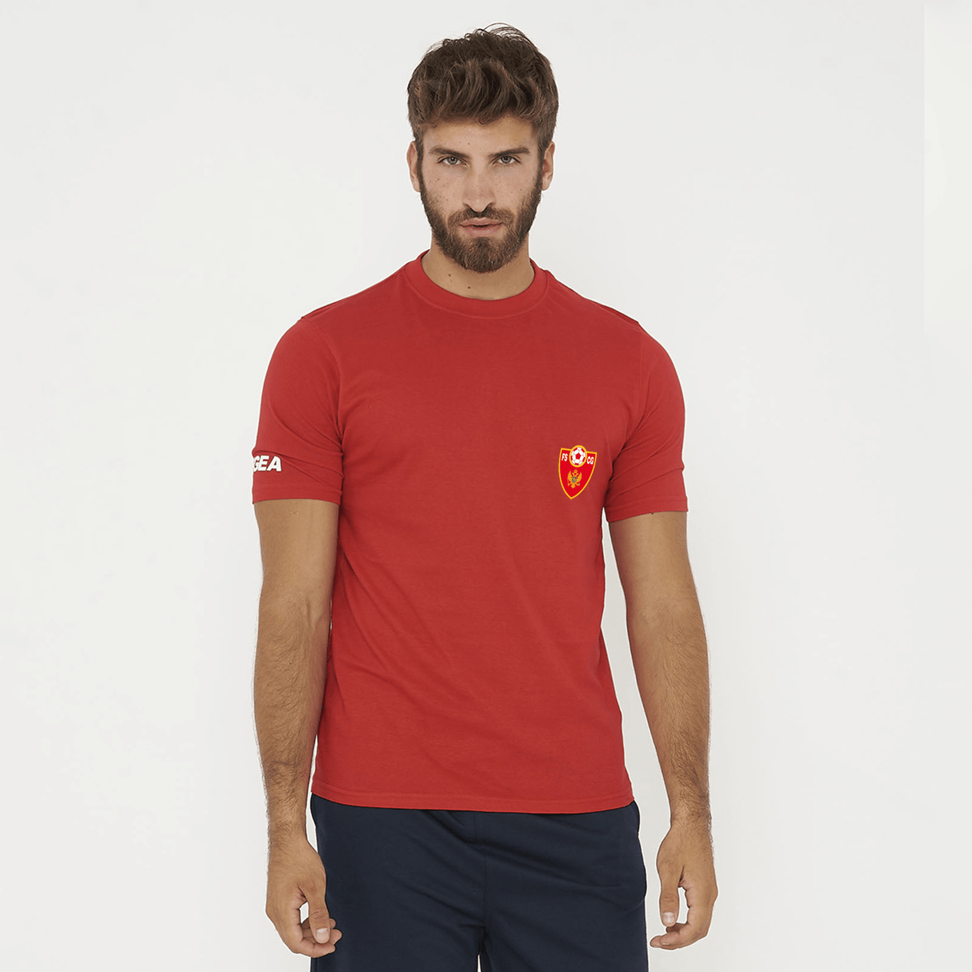 Red Cotton T-Shirt - Montenegro – Legea