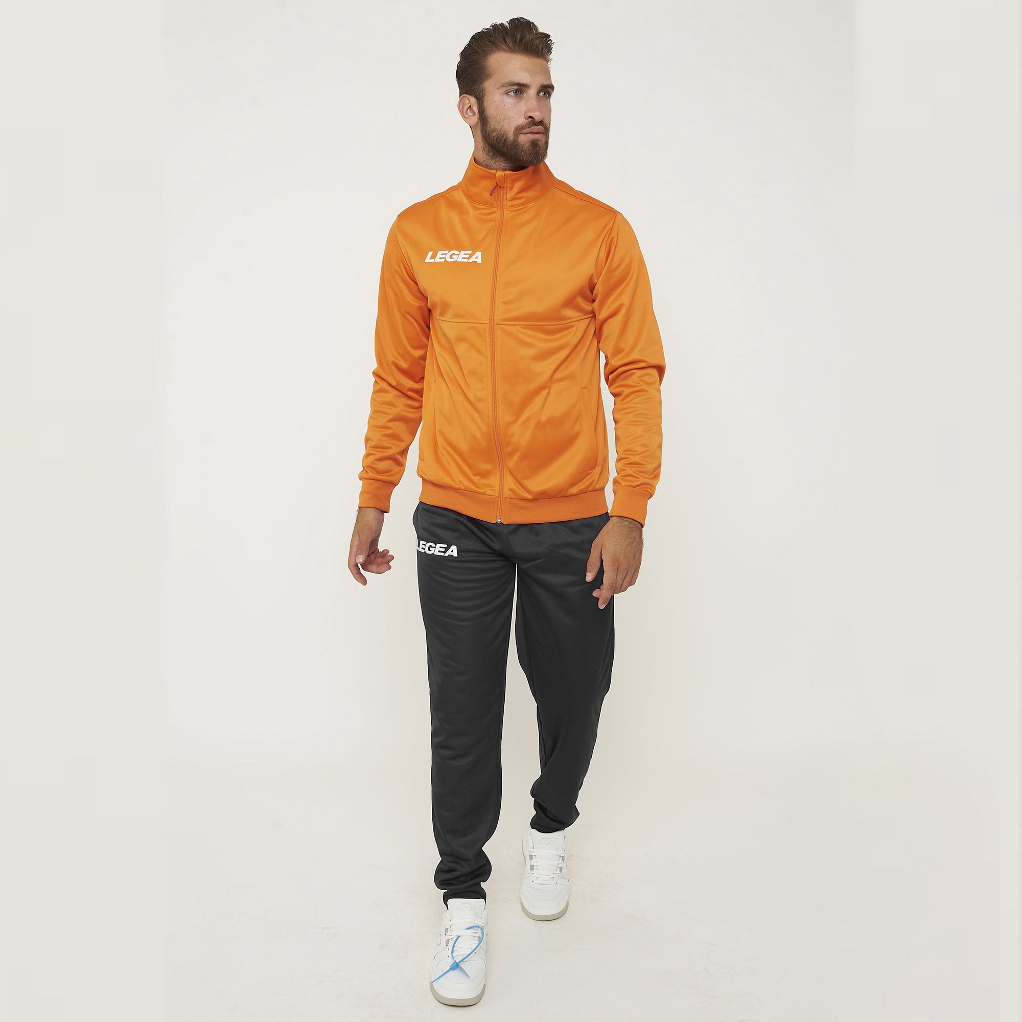 Sportjack met rits Cuba - maat klein oranje