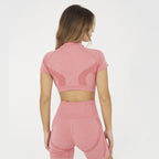 Tricou crop de antrenament Lexi