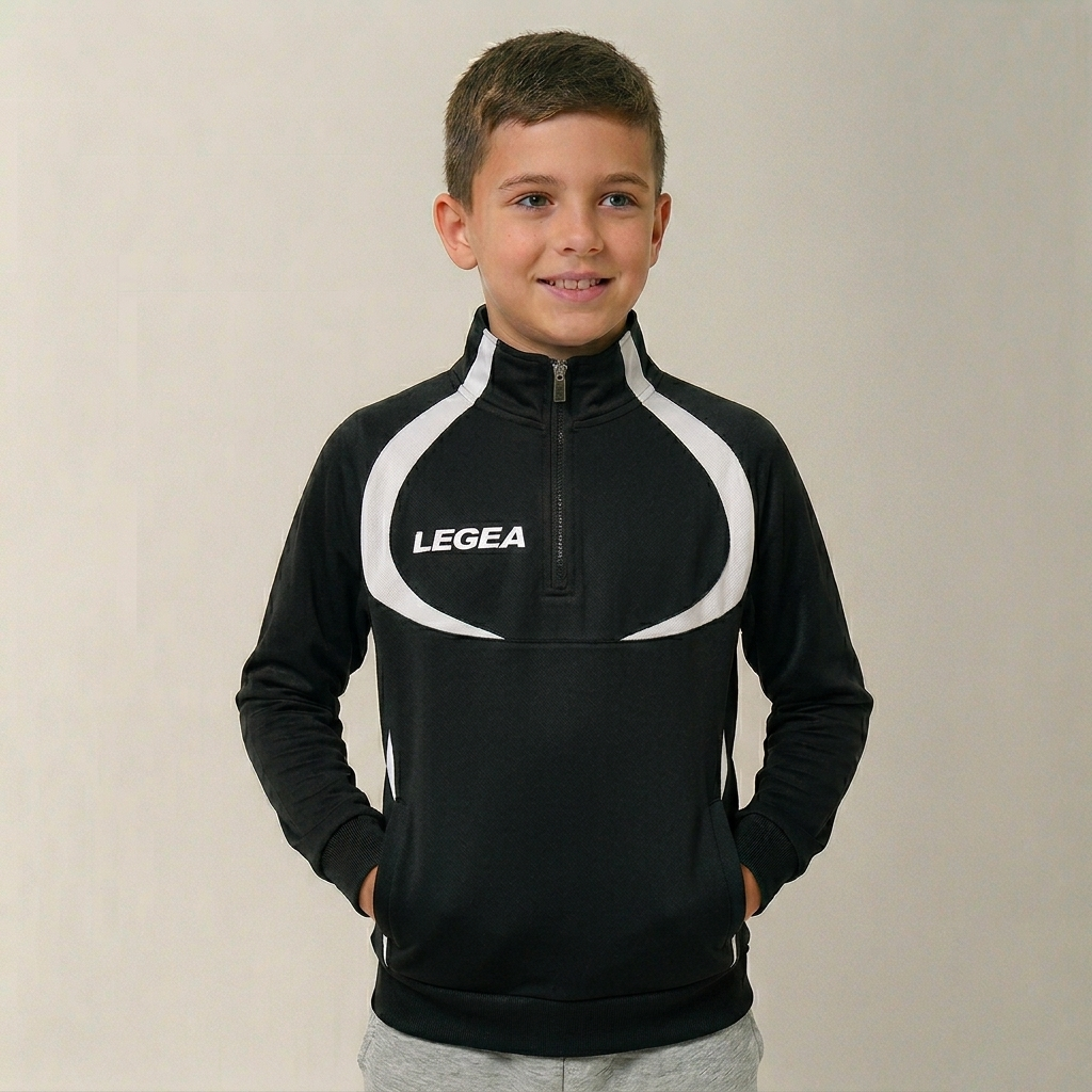 Chaqueta de entrenamiento Argelia con media cremallera (tallas pequeñas)