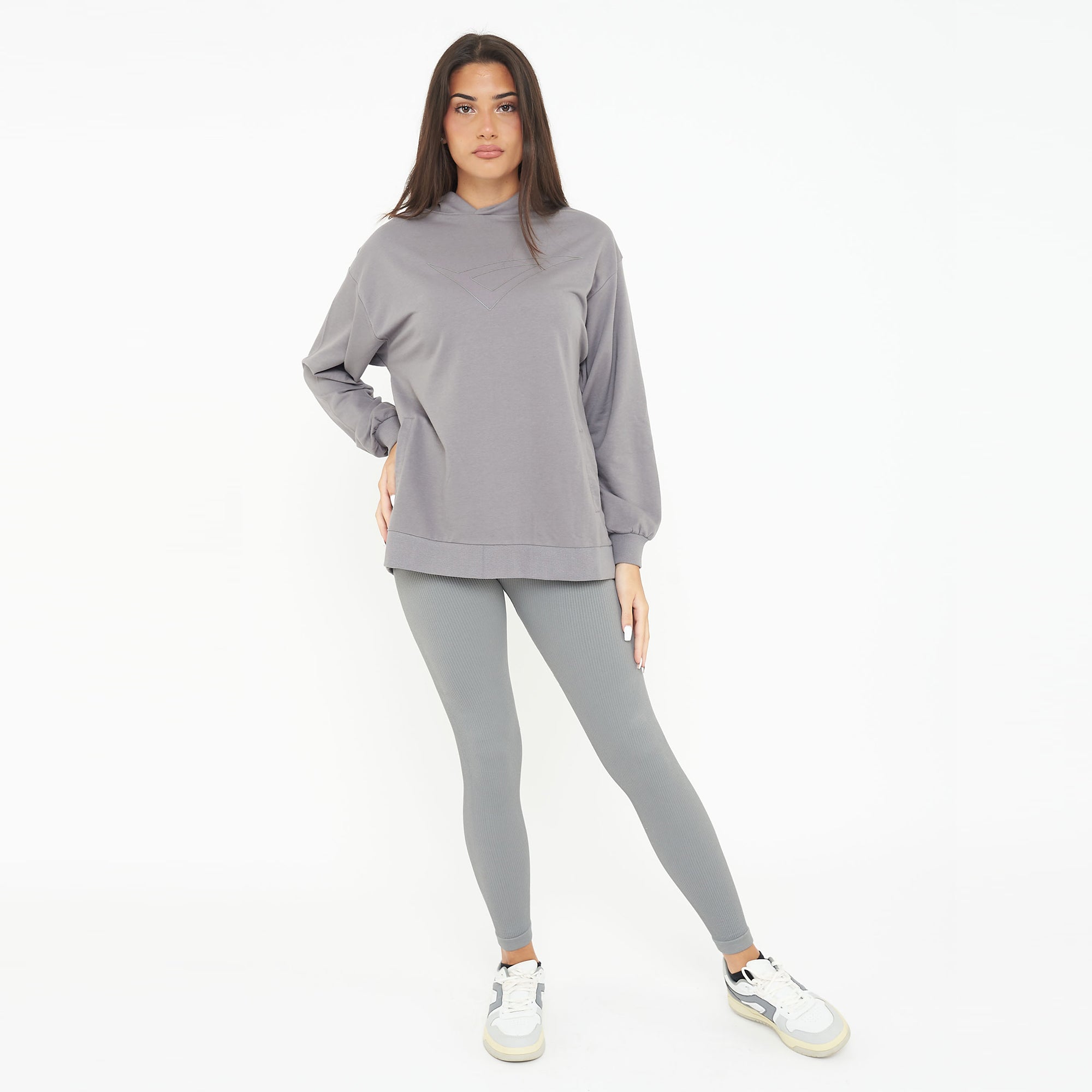 Felpa con cappuccio in cotone F Loosy