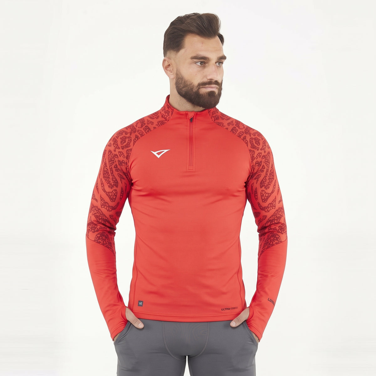 Giacca con mezza zip Bristol | Corallo | 3XS