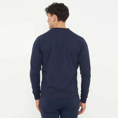 Felpa in cotone a girocollo F-Gorn - Blu - S