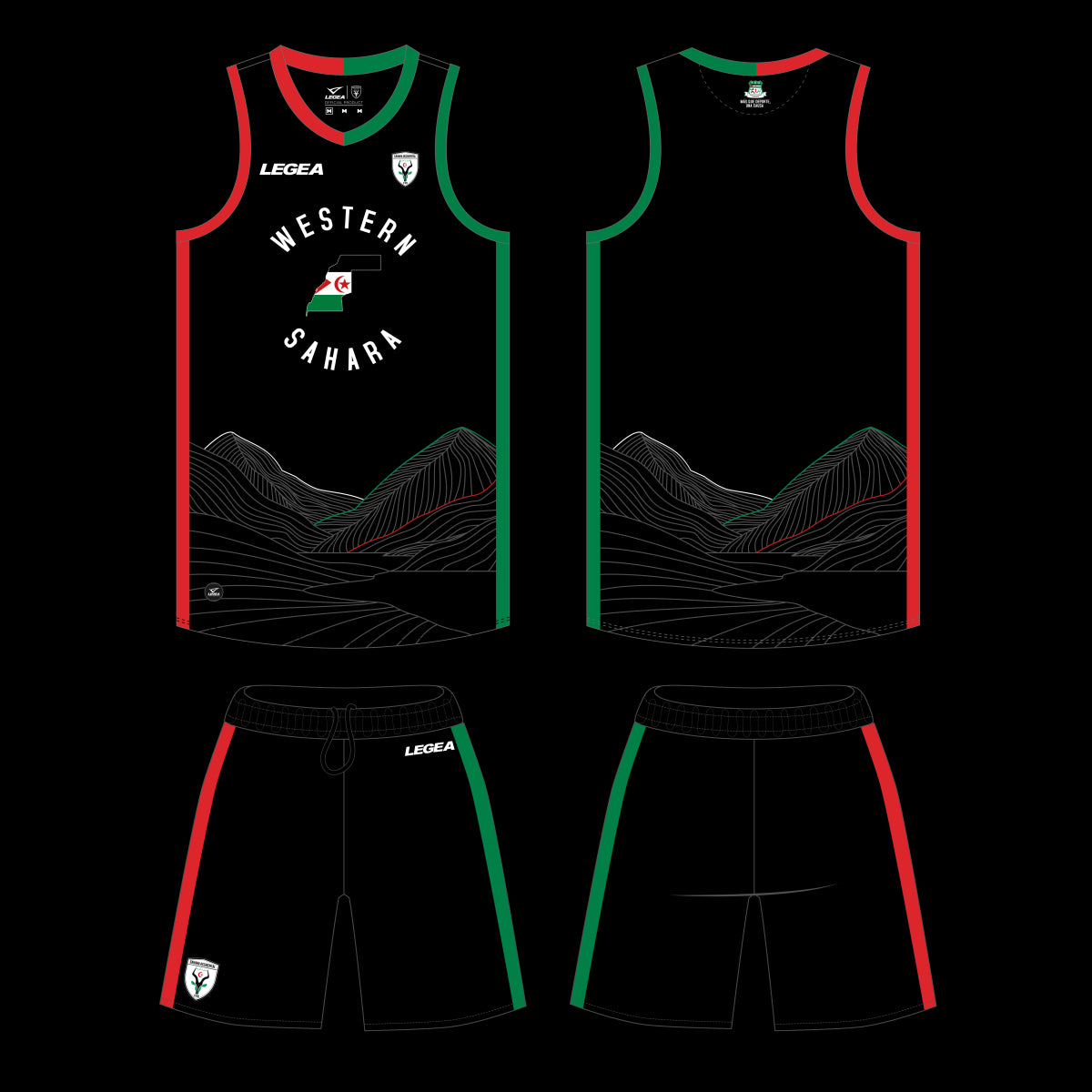 Kit Negro Baloncesto Saharaui